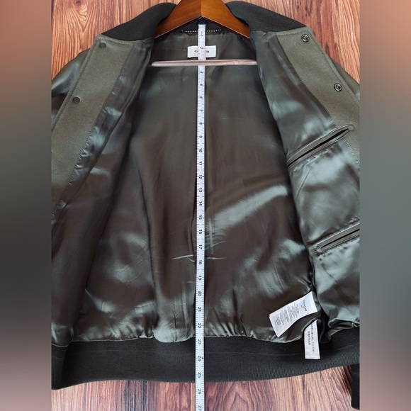 Coach Olive Green Wool and Leather Varsity Jacket (Size M) - Picture 11 of 15